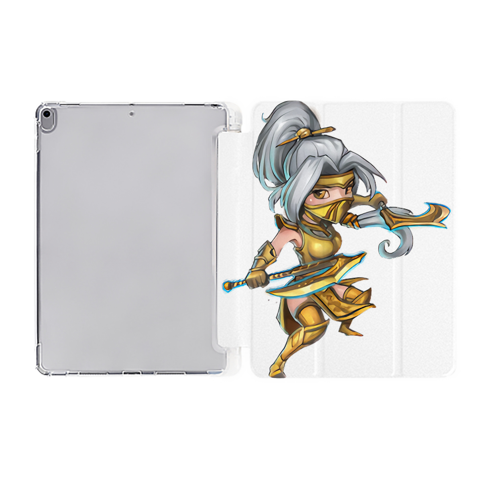 （画像用） リーグ・オブ・レジェンド League of Legends LOL IPad ケース ペン収納付き 三つ折りスタンド PUレザー×シリコン 対応機種9.5/10.5/10.9インチ